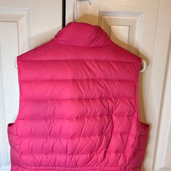 Talbots Down Puffer Vest Womens Large Pink - Picture 6 of 12